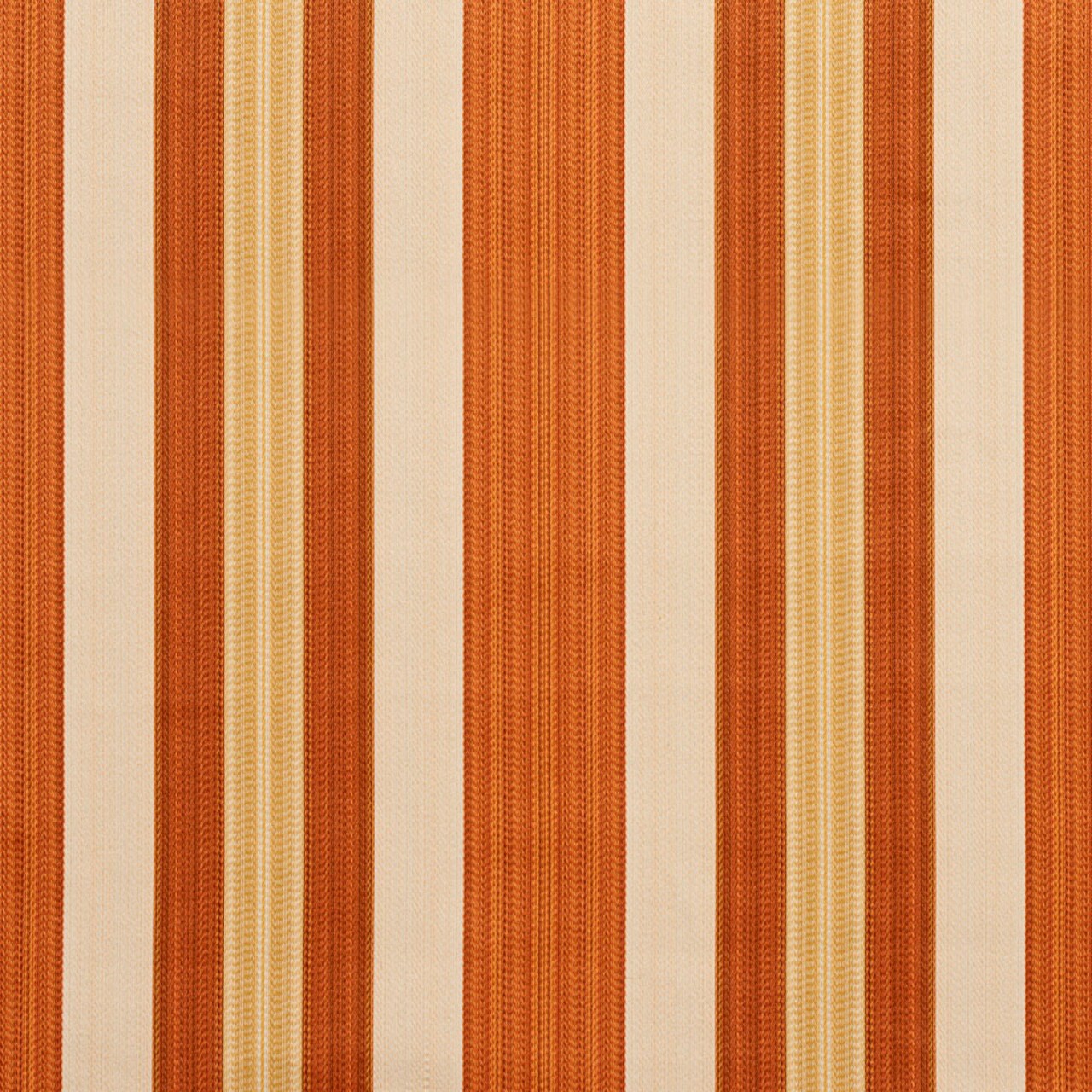 Amber Noble Stripe - Orange & Rust Stripe Upholstery Fabric 54 Inches"